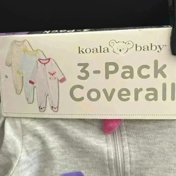 Koala Baby 3-Pack Coverall - 100% Cotton (NWT) - Picture 2 of 6